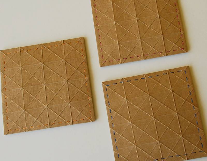 stalo padėkliukai "origami"