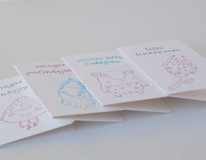 atvirukai su vokeliais