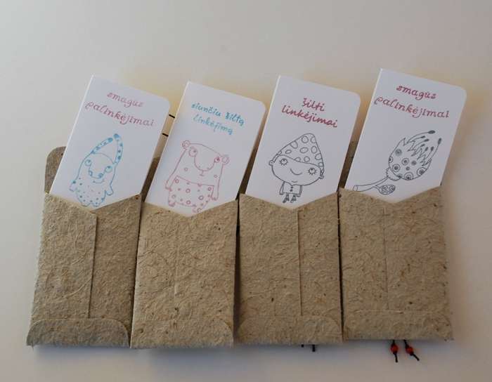 atvirukai su vokeliais