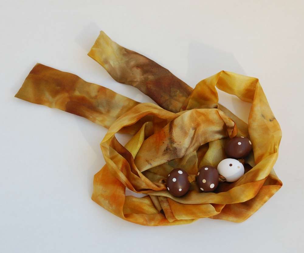 originalus, spalvotas, taškuotas kaklo papuošalas "Mano šilkinis"