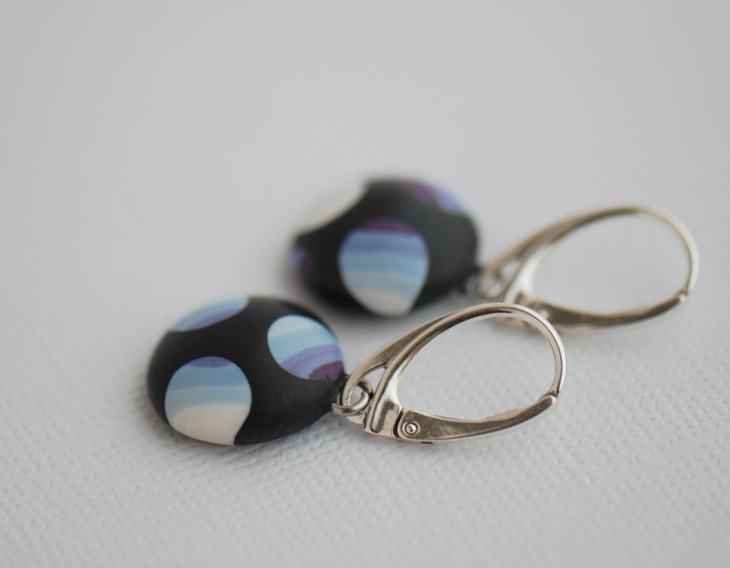 Spalvoti auskarai „Cukrus galvoje“