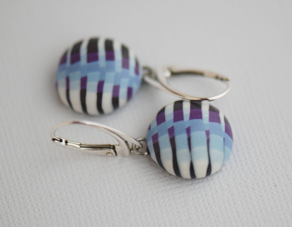 Spalvoti auskarai „Cukrus galvoje“