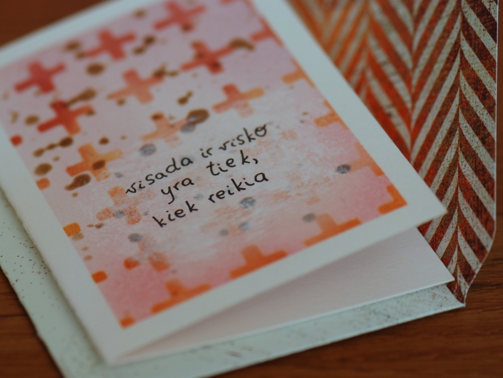 rankų darbo atvirukai su vokeliais