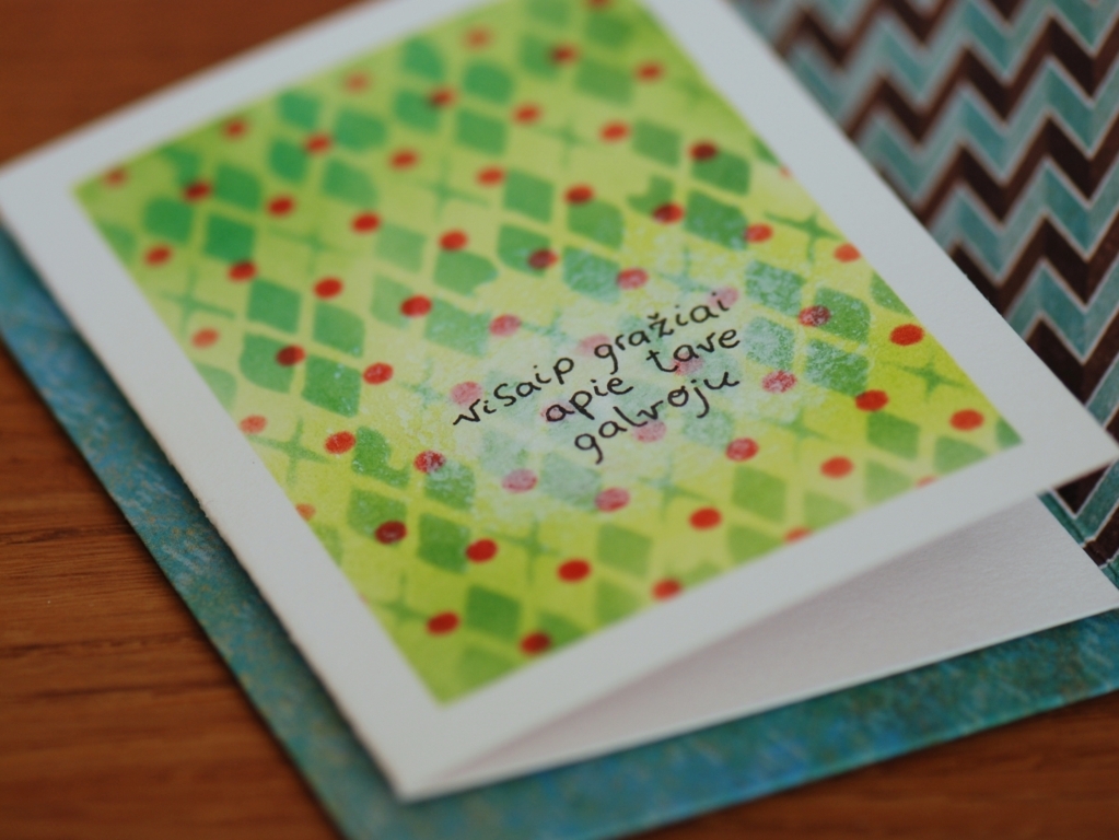 rankų darbo atvirukai su vokeliais