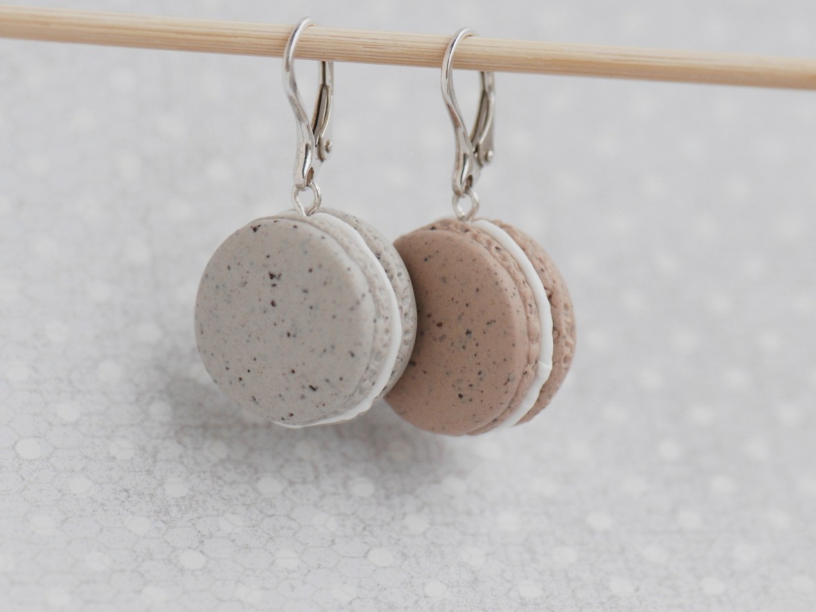 auskarai iš mini skanėstų serijos