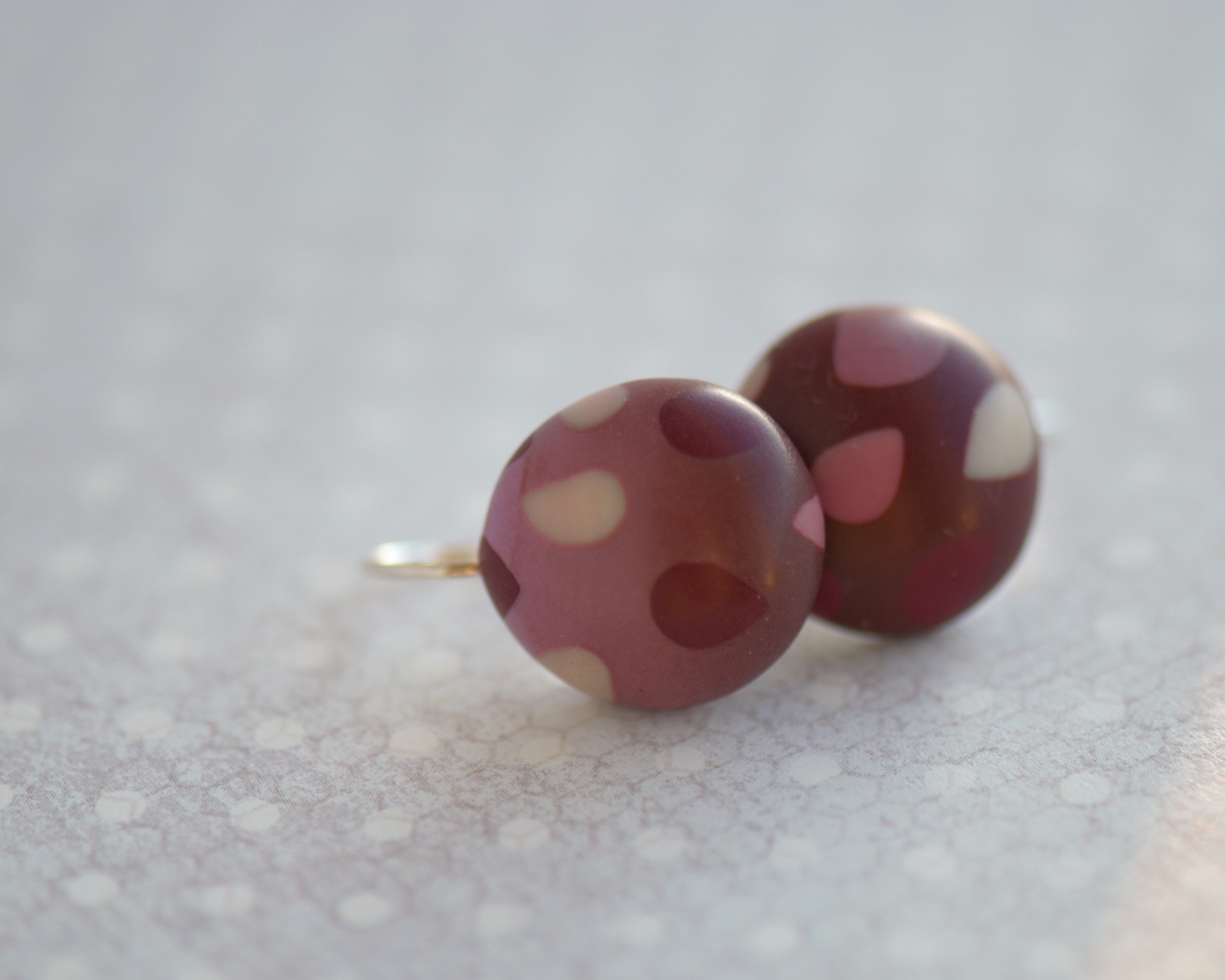 rankų darbo polimerinio molio auskarai